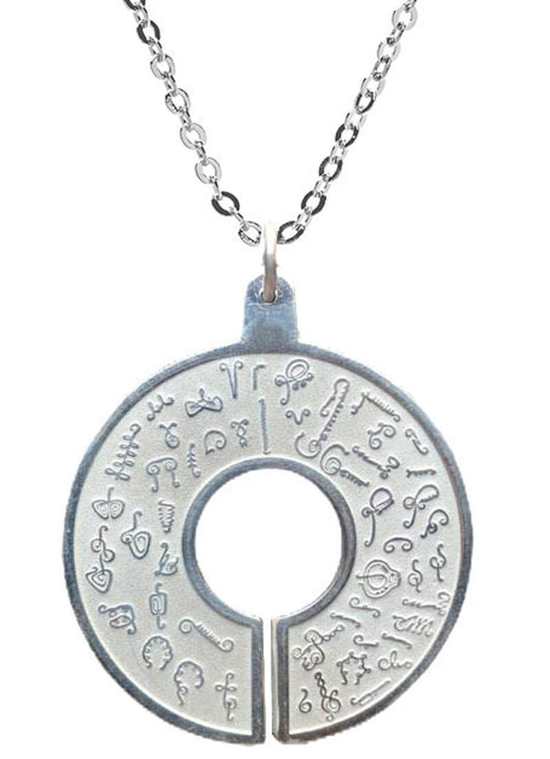 BioSignature Emitter Medallion, Sterling Silver (powdered white base finish) (2019)