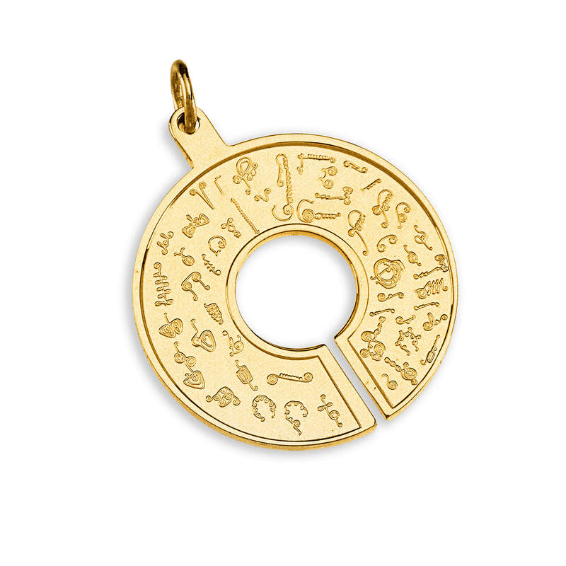 BioSignature Pendant in Sterling Silver - Gold Plated (2.5 micron)